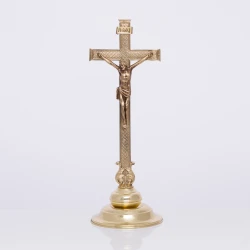 Krzyż ołtarzowy mosiężny 51 cm